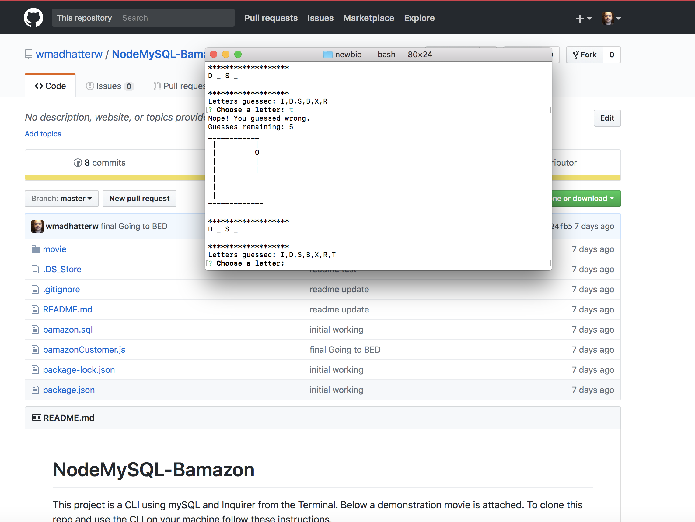 Node Hangman Game